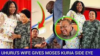 Margaret Kenyatta's Bombastic Side Eye While Greeting Moses Kuria Sparks Debate, At Raila's Home