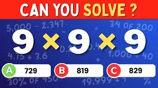 Maths QUIZ: Can You Solve This Fast || Test your Skills 🧠