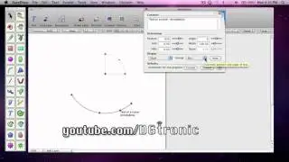 Eazydraw Tutorial: How To put a line of text on a curved path using EazyDraw