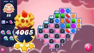 Candy Crush Saga Level 4065 (NO BOOSTERS) || Legendary Level || 3 Stars 🌟🌟🌟