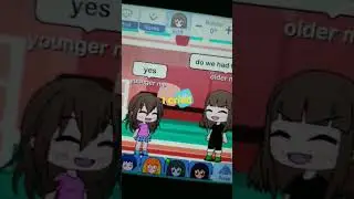if younger me had a conviction with older me ( past and now)#gachalife