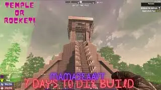 Temple or Rocket? #Gamer #builder #7daystodie #pcgaming #streamer #werewolfvtuber