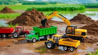 Mini track car auto rickshaw JCB cartoon, tractor, cartoon, ￼￼