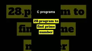Program to find prime number#c #cprogram #cshorts #cprogramming#coding #prime #primenumber