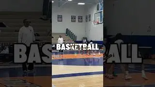 Basketball practice, my great grands, Aubrey and Autum,