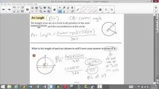 Circles - circumference and arc length