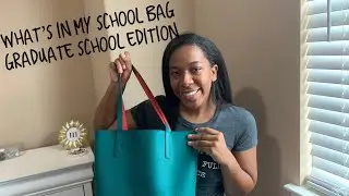 What&rsquo;s in my school bag: Graduate School Edition