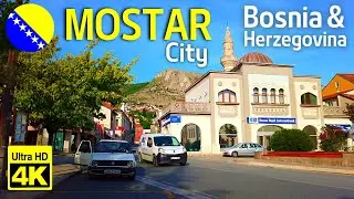 🇧🇦 Streets Walking Tour in MOSTAR / Bosnia and Herzegovina - 4K 60fps (UHD)