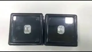 emerald cut diamond pie cut 9 pc VVS VS matching pair for earring and single for ring