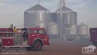 4-16-2018 Altus, Ok wildfire threatens 100's of cattle near Frederick AFB smoke plumes over highway