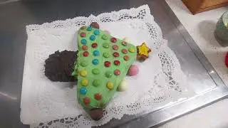 Tarta arbolito navideño