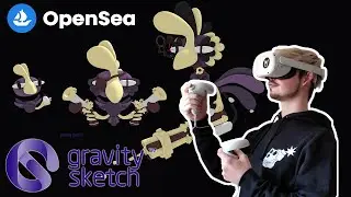 Steampunk GunBird! - Sculpting the Pok&eacute;mon of Web3 in Gravity Sketch VR (NFTs)