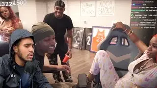 Edubb Reacts To Sexyy Red Threw The 🐱 At Tylil But He FROZE UP...