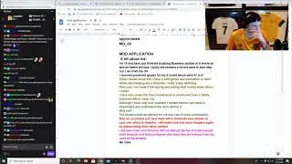REVIEWING MORE TWITCH MODERATOR APPLICATIONS!