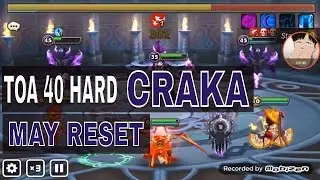 TOA 40 Hard CRAKA Dark Hell Lady - Summoners War