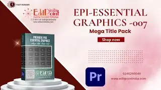Premiere Pro Essential Graphics Mega Title Pack 007 || EditPoint India ||