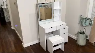 Unboxing & Assembling the Aiho Makeup Vanity Desk