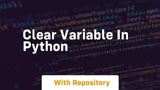 clear variable in python