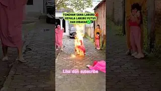 GAWAT!! MAMI MALAH BAKAR KEPALA LABUBU YG PUTUS😱😱 #viralvideo #viralshort #shorts