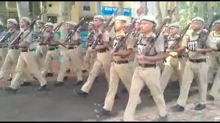 west Bengal police drill(platoon drill)B-219 sec-6|command 👌🗣️ SI Apurba Chakraborty sir (ওস্তাদ)🙏