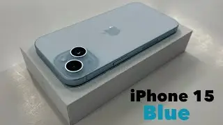 Apple iPhone 15 Blue &mdash; распаковка, первый взгляд