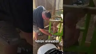 Father Makes a Mini Elevator for his Child to Play on!