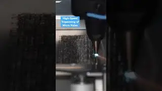 ⏩ High-Speed Trepanning of micro holes #lasercutting #lasersystem #highprecision