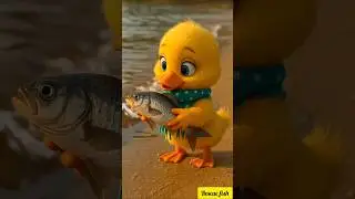 Duck saved the life of a fish #shorts #duck #motivationalstory