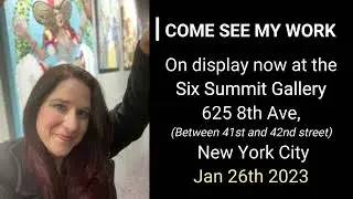 Melissa Mae Kors' Tarot Card paintings are being exhibited at Six Summit Gallery,  New York 2/2023