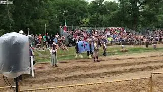 Massive jousting hit