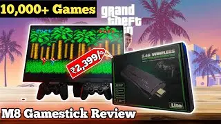 I bought Rs.2,400/- Gaming Console with 10,000+ Games | M8 Gamestick Unboxing & Review |