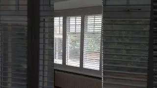 Shutters installed into a Bay window In Stamford Lincolnshire