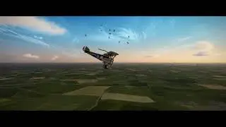 Sopwith Camels raid German Airfield in 1918 (Air Combat Video 4)