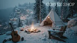 Cozy Winter Acoustic Jazz Guitar Music for Relaxing Nights 🎸