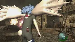 Resident Evil 4 Mod Sasuke Cursed Seal (marca da maldi&ccedil;&atilde;o)