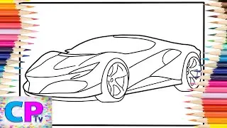 Ferrari SP48 Unica/Ferrari on IPad Pro/Coloring on IPad/Andrah - pretty afternoon/@coloringpagestv