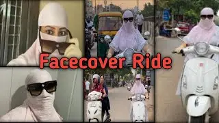 Vlog294  Scooty Ride With tight Facecover, Gloves And Sunglasses|| Requested video