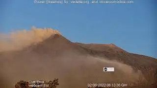 Etna Live Webcam - Episode 02/06/22