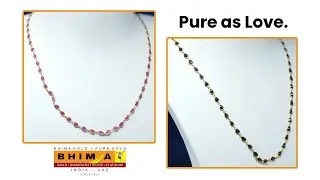 Elegant Ruby and Blue Sapphire Chains | Collections With Bhima
