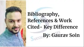 Bibliography, References और Work Cited में क्या अंतर है | Must Watch | Gaurav Soin