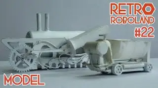 Scratchbuild a steam engine and ore carrier (made from toys and trash)