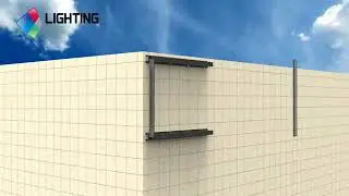 Installation for P6.4 outdoor front service fixed led screen