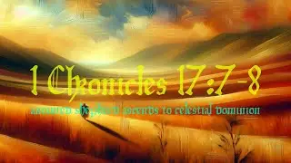 1 Chronicles 17:7-8 | Inner Temple of Consciousness | Neville Goddard