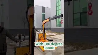Folding Mini Electric Floor Small Crane | Portable Compact Mobile Workshop Lifting Crane