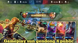 GAMEPLAY SUN OFFLENER ‼️ gendong 4 public sampai win