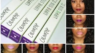 20 COLOURPOP LIPPIE STIX & LIPPIE PENCIL LIP SWATCHES