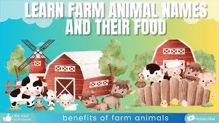 NR kidsvelly #learn farm animals name and their food#familyfun  #learning #learningthroughplay