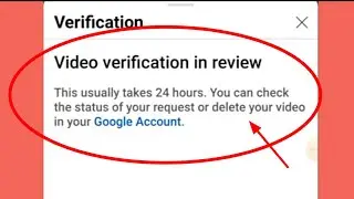 Video verification in review youtube problem | This usually takes 24 hours You can check the status