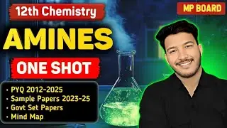 MP Board 12th Chemistry imp questions 2026 exam || Amines in one shot