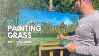 How to Paint Grass with Acrylics Using a Flat Shader Brush